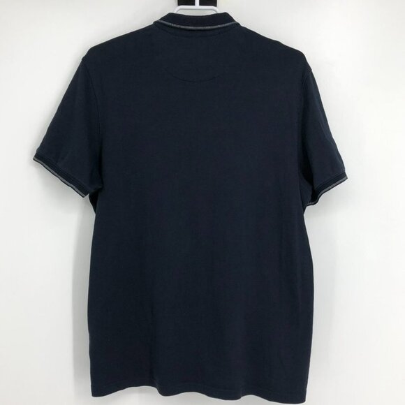 Ted Baker Men's Navy Tortilla Slim Fit Tipped Pocket Polo size ~M - Picture 4 of 15